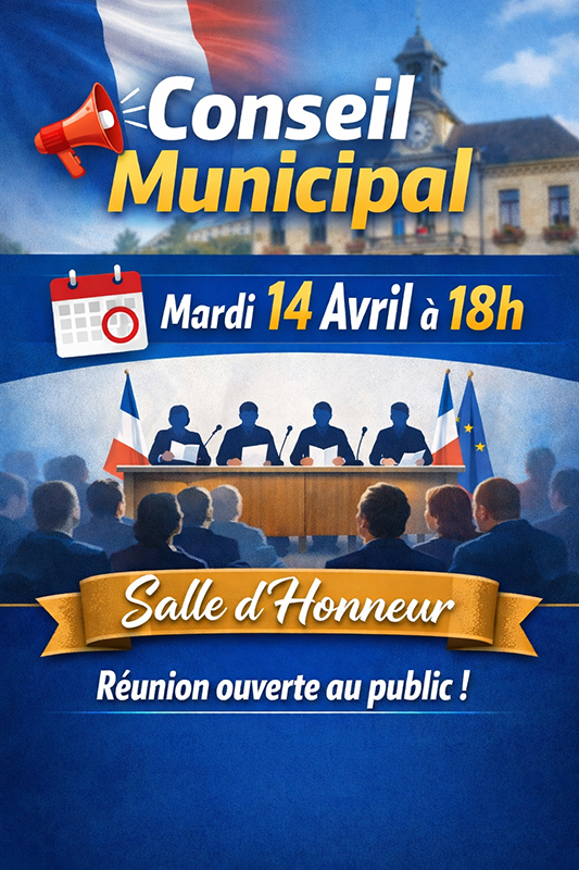 Réunion du Conseil Municipal à venir SITE